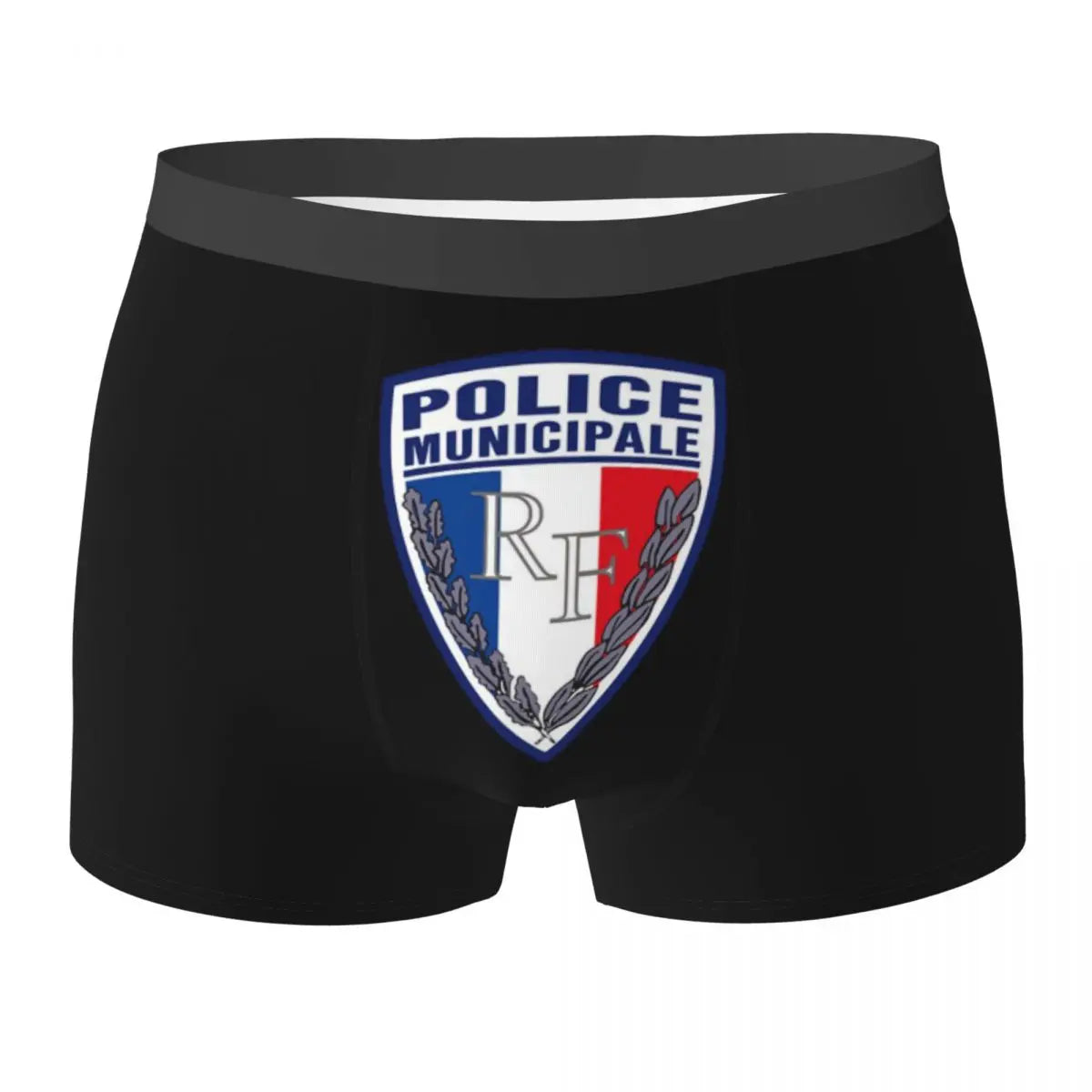 Boxer Homme Insigne Police Municipale – Sous-vêtement Original et Confortable - BLACKBEARD OUTDOOR INDUSTRIES