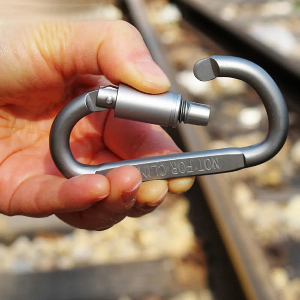 Set de 4 Mousquetons en Aluminium Alliage – Clip Porte-Clés Camping & Survie EDC - BLACKBEARD OUTDOOR INDUSTRIES