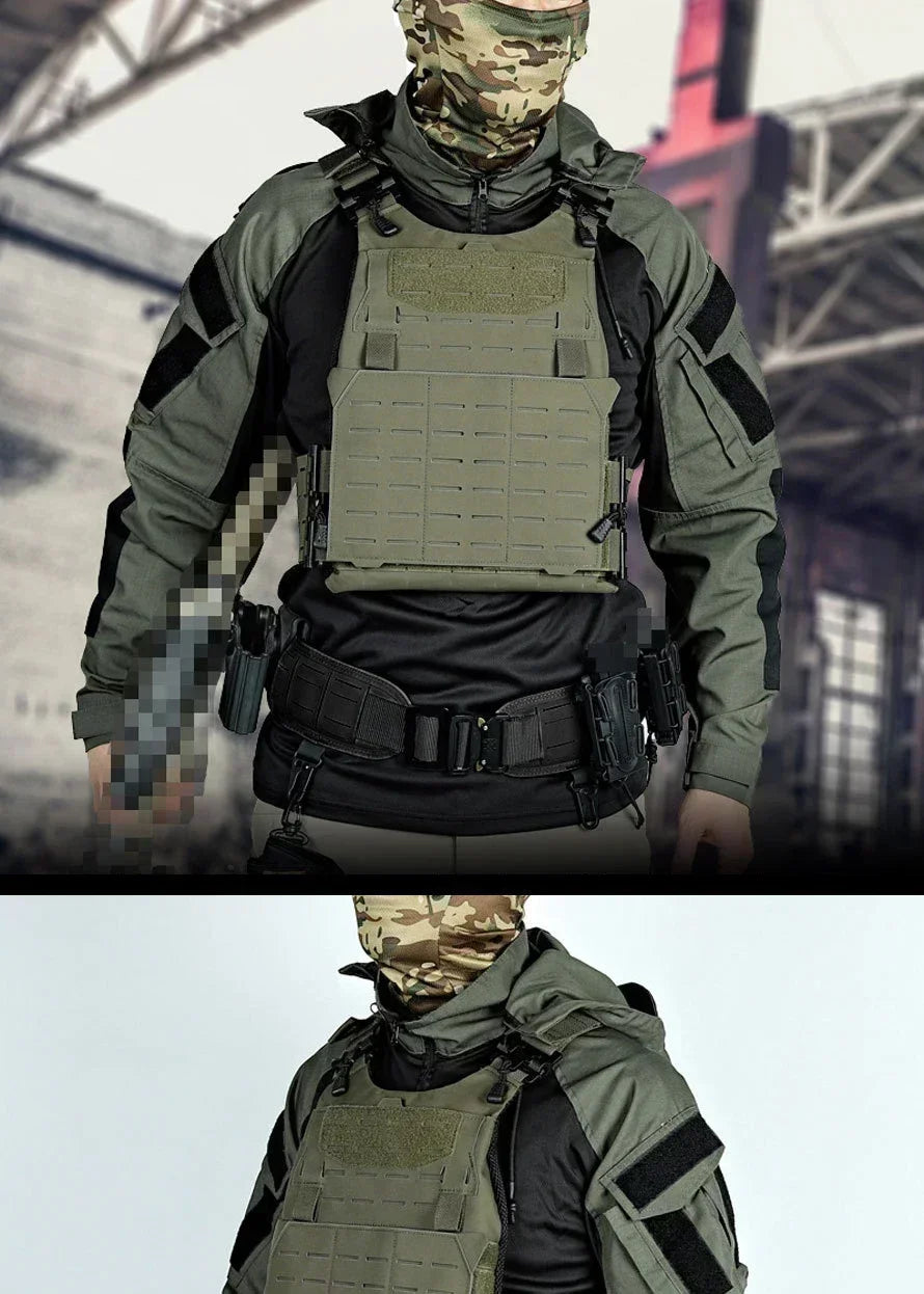 Chemise tactique unisexe manches longues – T-shirt respirant à capuche camouflage pour chasse, entraînement et paintball - BLACKBEARD OUTDOOR INDUSTRIES