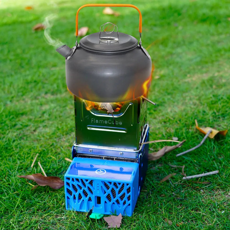 Mini Réchaud de Camping Portable – Survival Stove avec Générateur Thermoélectrique et Powerbank - BLACKBEARD OUTDOOR INDUSTRIES