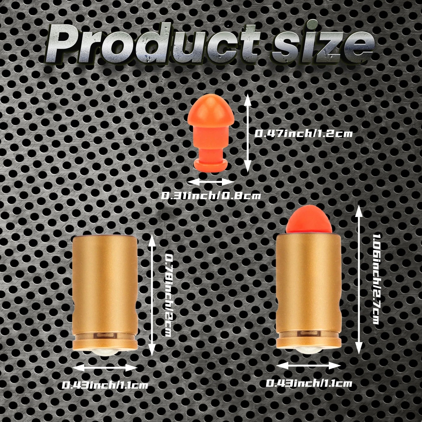 Toy Gun Accessories Plastic Shell casings - Toy Pistol Safety Bullet Filling Kit Ma boutique