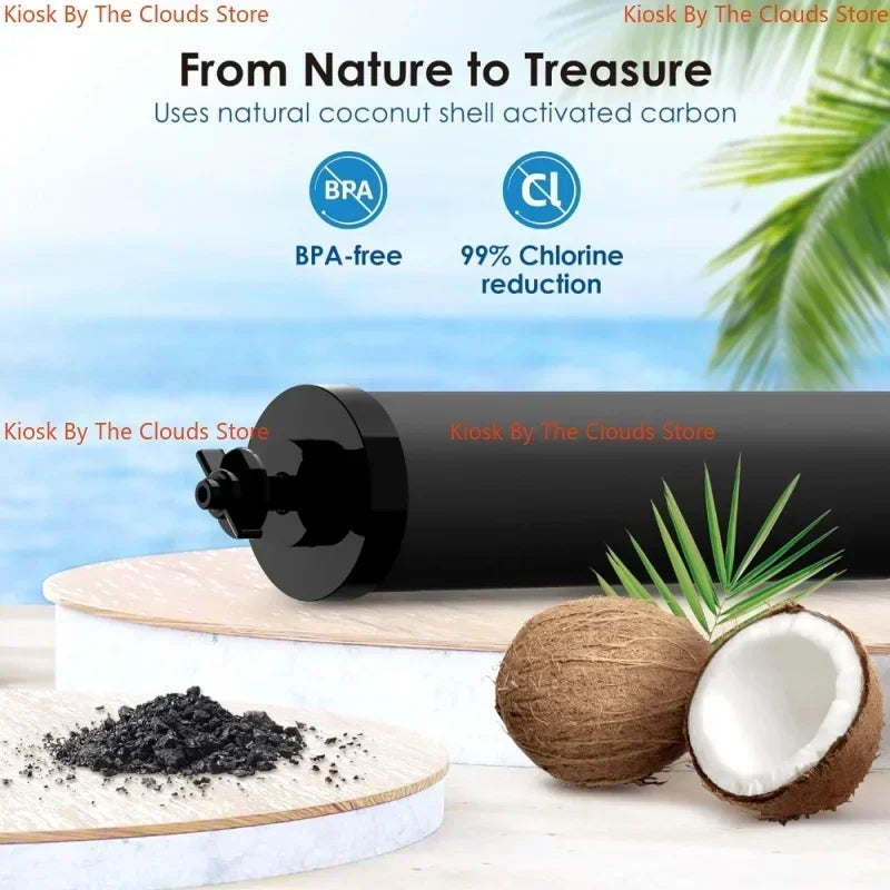 Filtres de Remplacement BB9-2 – 2 Pièces de Filtre à Charbon Actif Compatible avec le Système de Filtration d'Eau Gravity Black Berkey - BLACKBEARD OUTDOOR INDUSTRIES