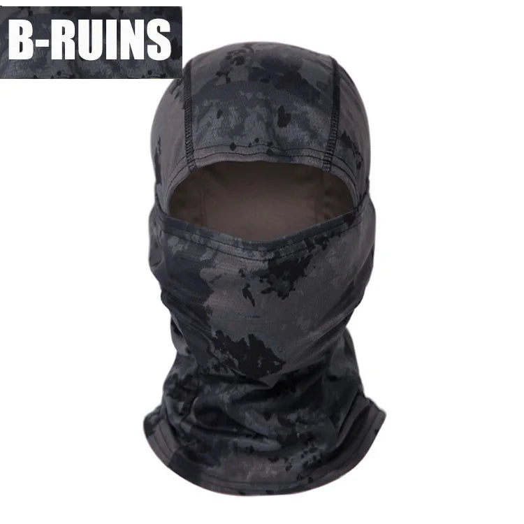 Masque Balaclava Tactique Multicam - Masque Complet de Protection du Visage, Chapeau de Cyclisme et Chasse, Camouflage, Écharpe Balaclava - BLACKBEARD OUTDOOR INDUSTRIES