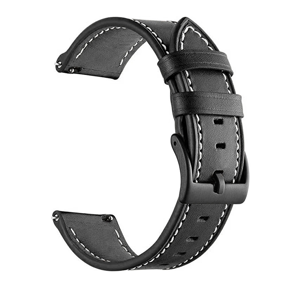 Bracelet en Cuir et Silicone 20mm/22mm pour Montres Huawei, Amazfit et Samsung Galaxy Watch BLACKBEARD OUTDOOR INDUSTRIES