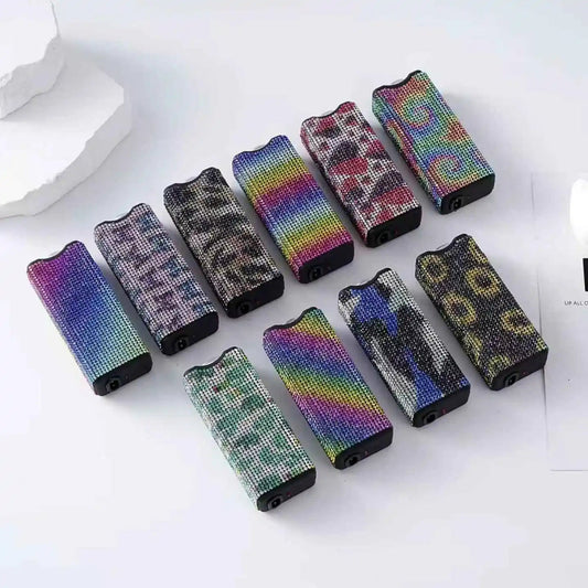 DiamondInlaid Multifunctional Portable Outdoor Tool Flashlight Arc Lighter USB Rechargeable Women's Gift BLACKBEARD OUTDOOR INDUSTRIES