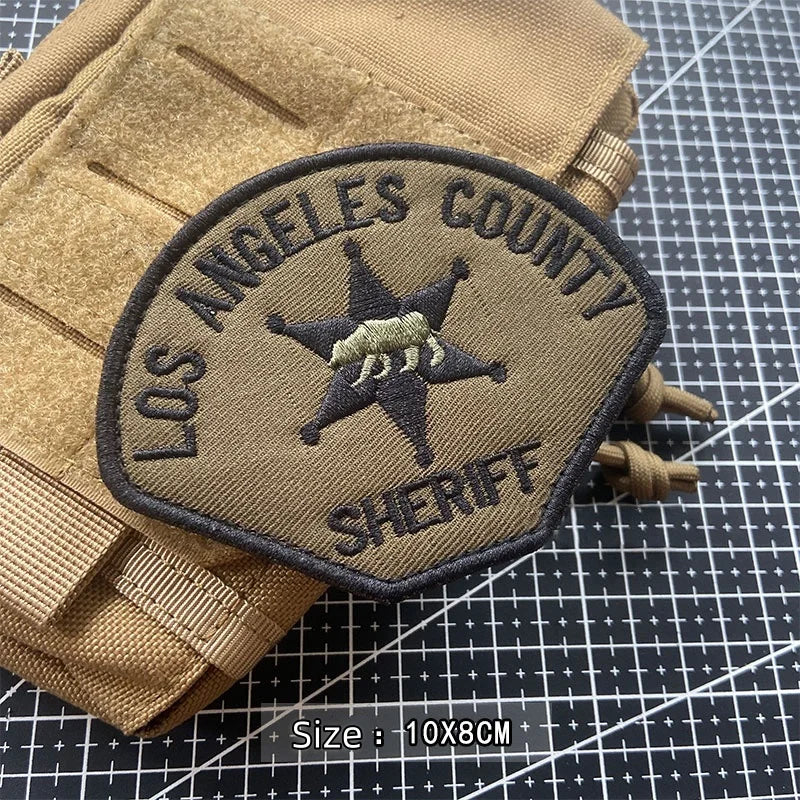 Insigne d'Identification sheriff US – Patch Brodé SHERIFF Tactique à Fixation Velcro - BLACKBEARD OUTDOOR INDUSTRIES