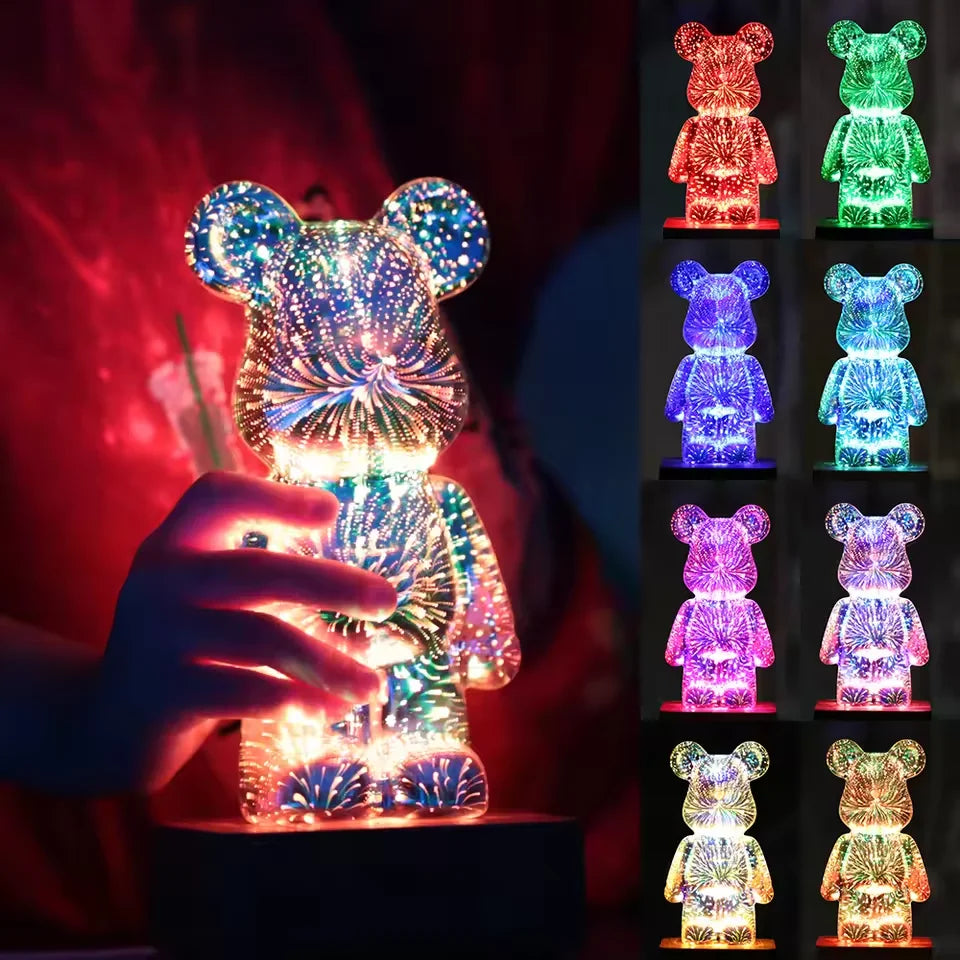 ours LED effet 3D firework Ma boutique