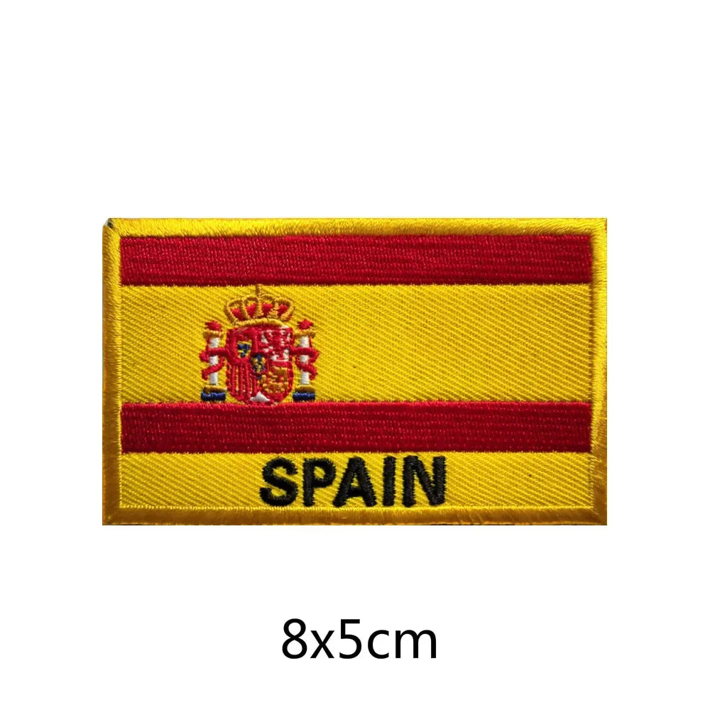Patch Brodé Drapeau Espagnol – Patch Velcro 3D Écologique, Idéal pour Vêtements, Sacs, Accessoires et DIY - BLACKBEARD OUTDOOR INDUSTRIES