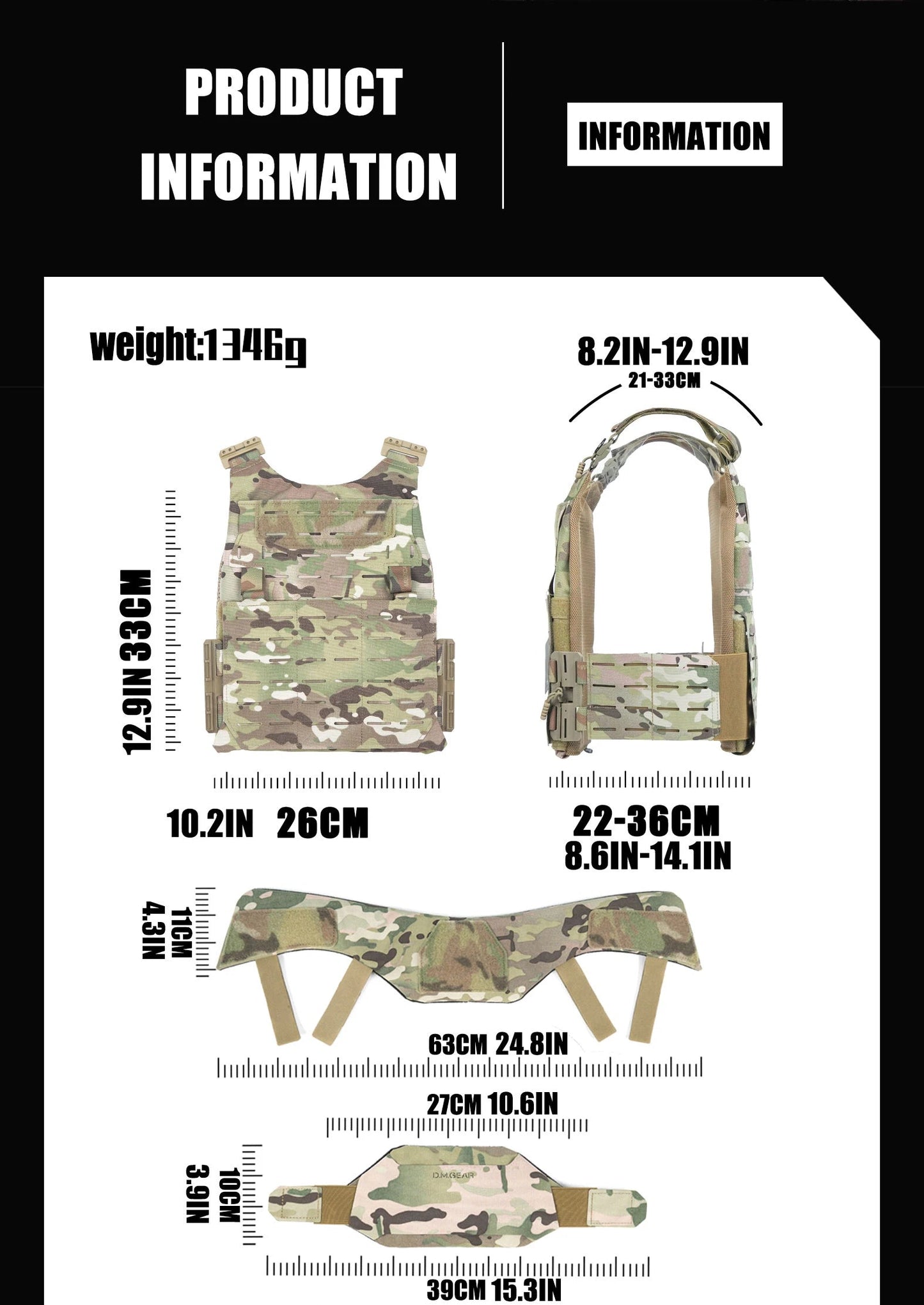 DMGear Tactical Vest Ma boutique