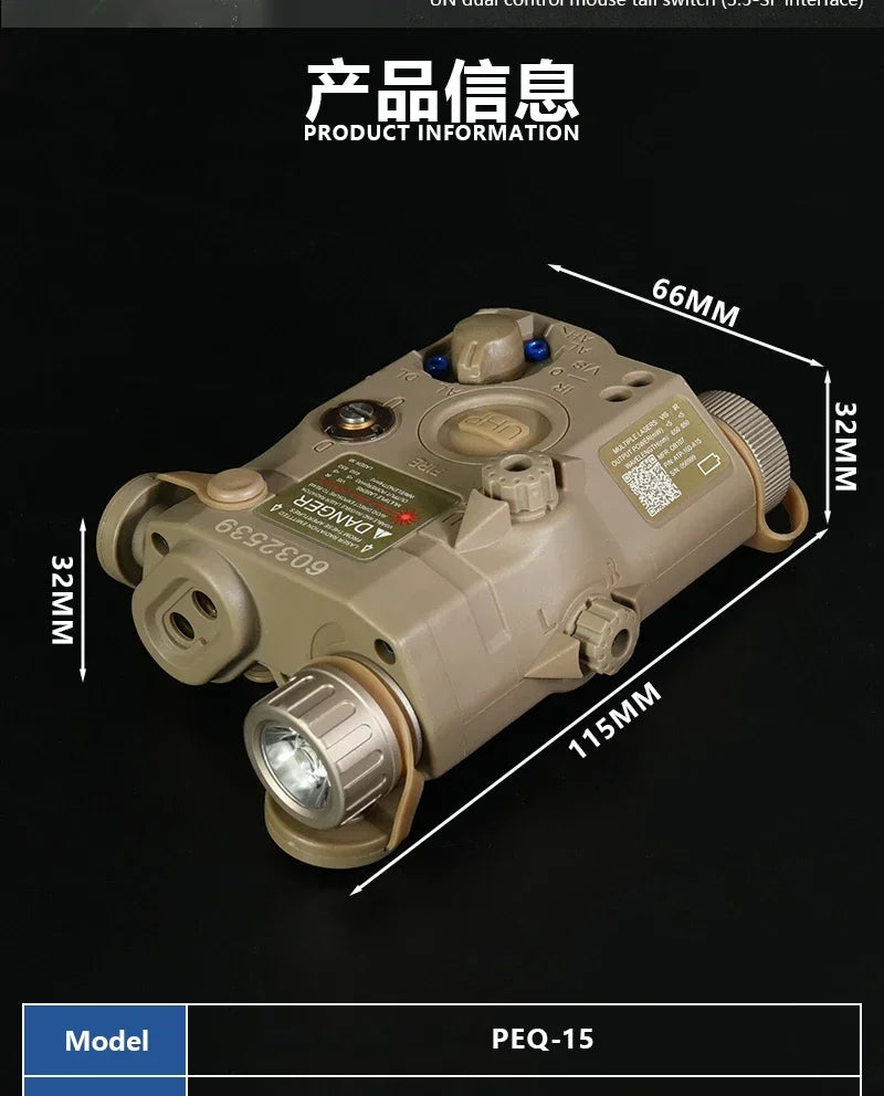 Tactical PEQ15 IR Fill Light/IR Laser et lampe de poche M600C Ma boutique