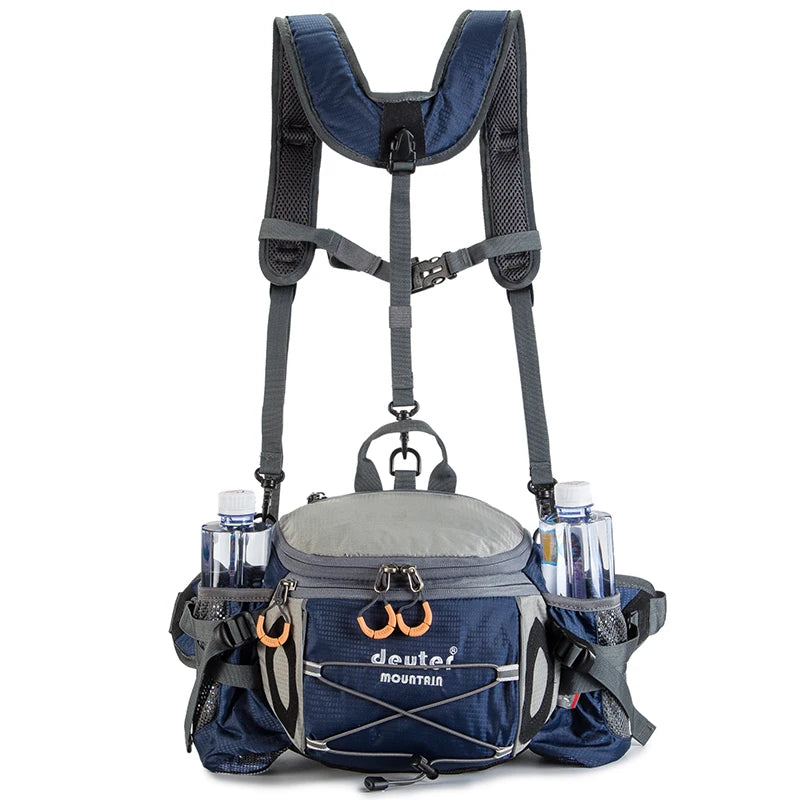 Sac à Taille de Sport Outdoor – Sac à Dos de Cyclisme, Randonnée et Camping avec Porte-bouteilles, Sangle Détachable – Sac Bandoulière Multifonction pour Homme - BLACKBEARD OUTDOOR INDUSTRIES