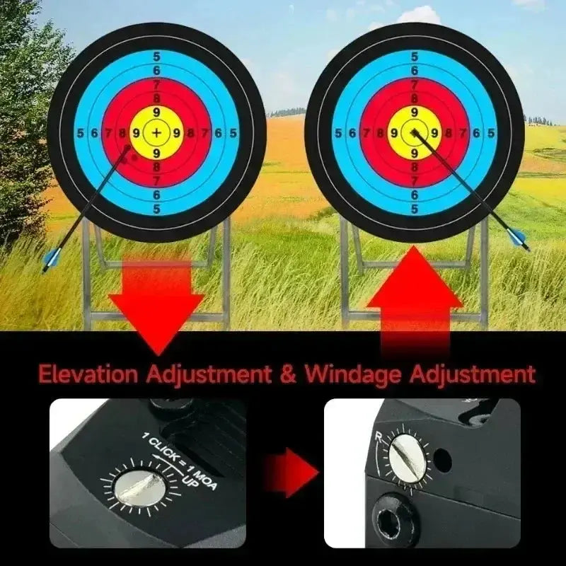 Viseur Tactique HD à Point Rouge Ajustable – Lentille Optique pour Fusil, Suivi Facile, Accessoire de Chasse et Tir Sportif Ma boutique