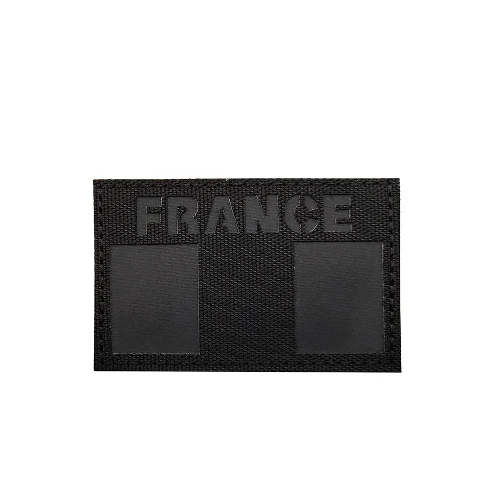 Patch Drapeau France IR Réfléchissant – Badge Tactique Brodé pour Casquette, Sac, Brassard - BLACKBEARD OUTDOOR INDUSTRIES