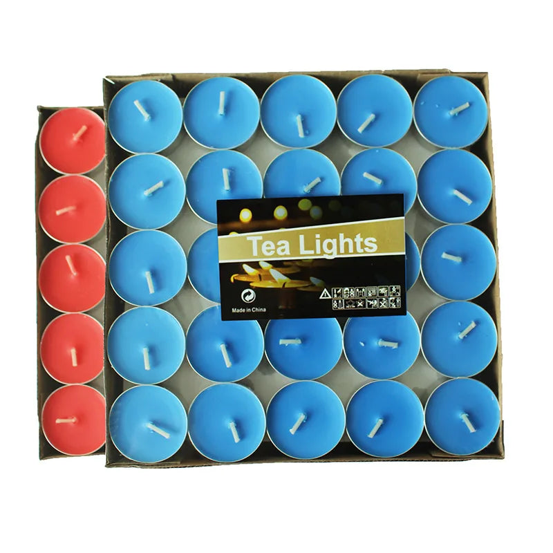50 Bougies Parfumées Tea Light – Set de Bougies d'Ambiance pour Anniversaires, Mariages et Décoration Romantique - BLACKBEARD OUTDOOR INDUSTRIES