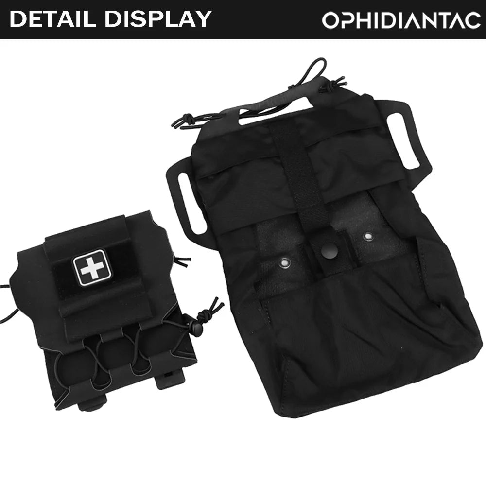 Kit de Premiers Secours OPHIDIANTAC IFAK - Poche Médicale MOLLE pour Déploiement Rapide, Sac de Chasse et Kit de Survie - BLACKBEARD OUTDOOR INDUSTRIES