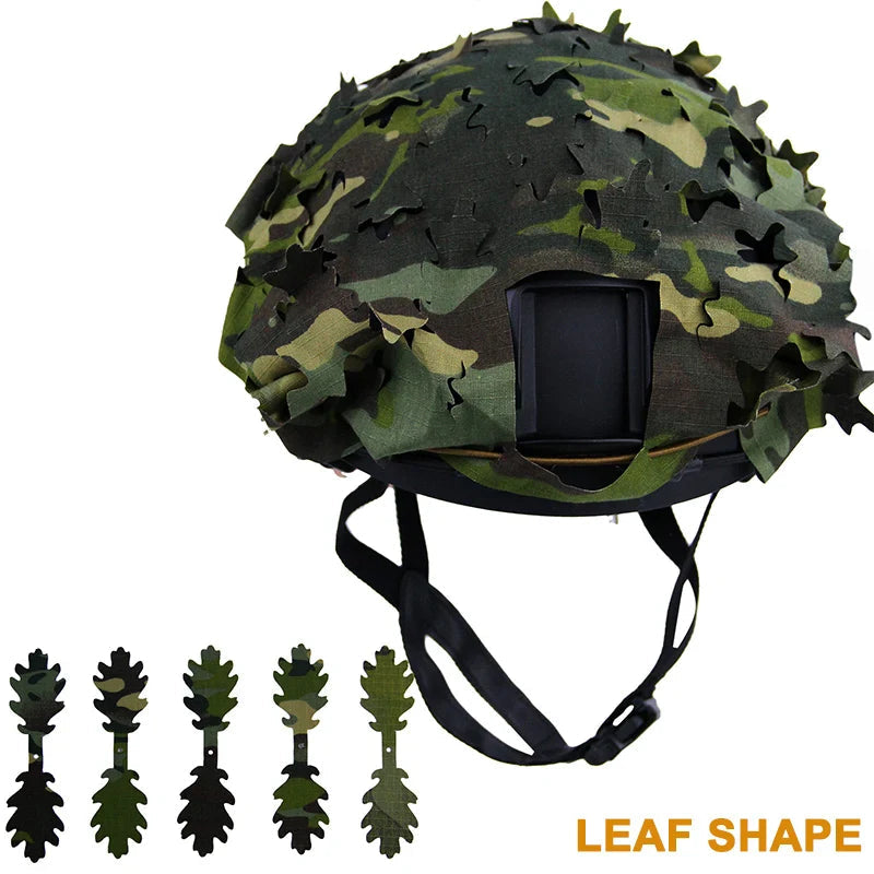 Housse de Casque Airsoft 3D Camo avec Découpe Laser en Forme de Feuilles Ma boutique