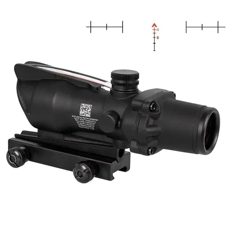 Lunette de Tir 4x32 avec Point Rouge Vert – Optique à Fibre Réelle, Réticule Gravé et Illuminé Ma boutique