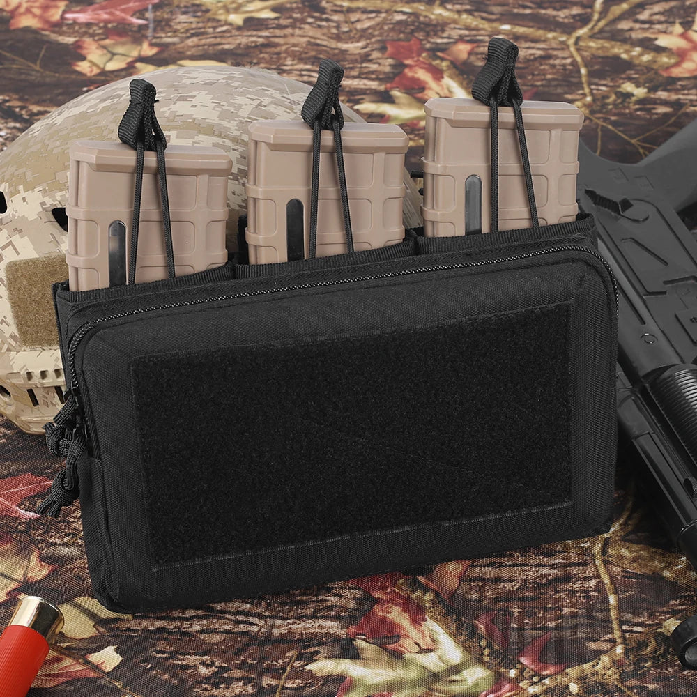 Poche à Chargeurs Tactique 5.56/.223 7.62mm pour M4 M16 AK AR avec Molle - Poche Triple à Accès Rapide BLACKBEARD OUTDOOR INDUSTRIES