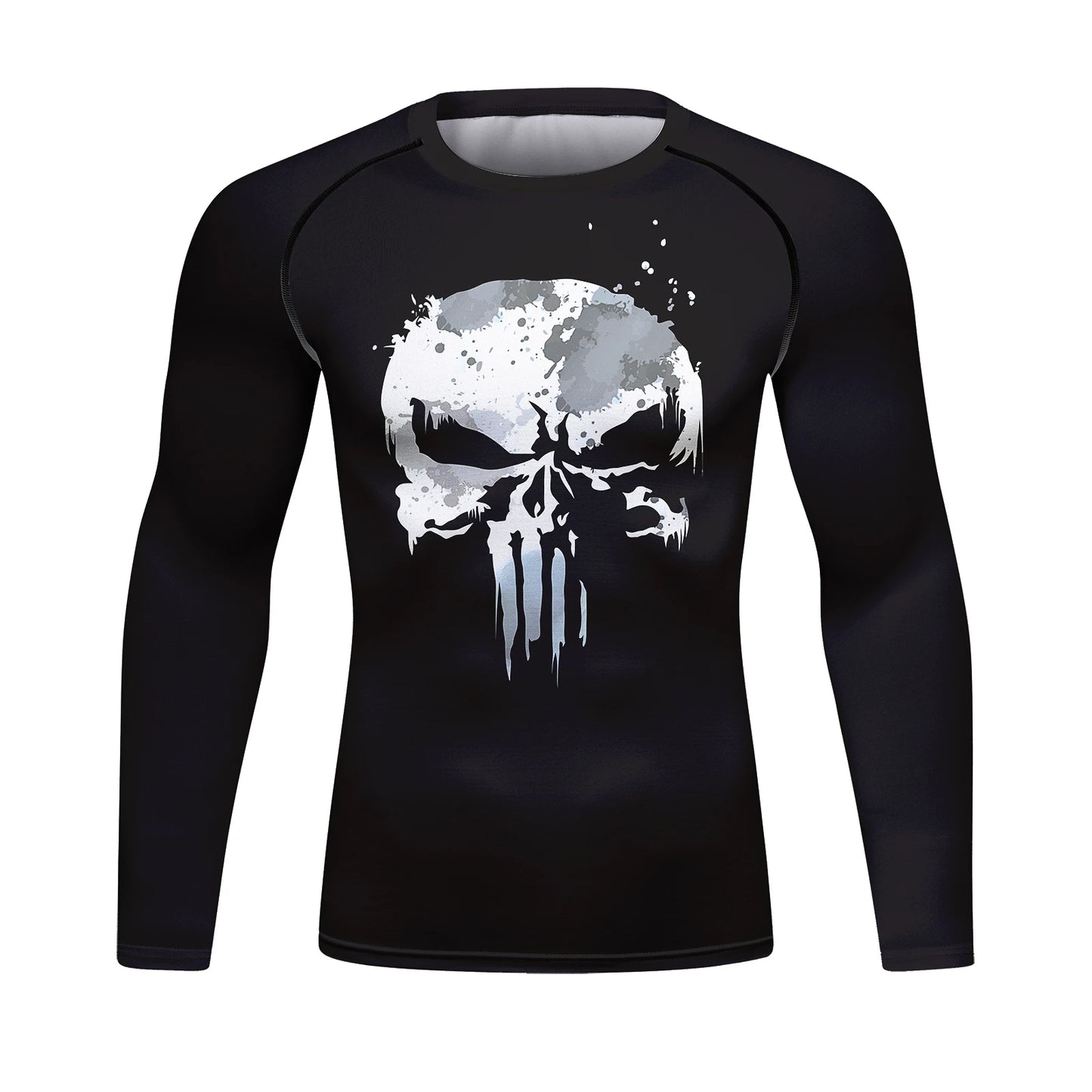 Ensemble T-shirt et Pantalon MMA Jiu Jitsu Skull pour Homme – Rashguard BJJ, Grappling Brésilien, Shorts MMA, Vêtements de Gym, Gi de Boxe, Maillots Muay Thai - BLACKBEARD OUTDOOR INDUSTRIES