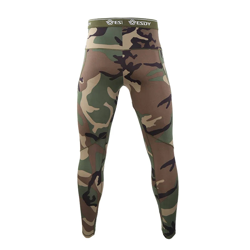 Ensemble Thermique Homme Camouflage – Sous-vêtements Chauds à Compression avec Polaire Intérieure - BLACKBEARD OUTDOOR INDUSTRIES