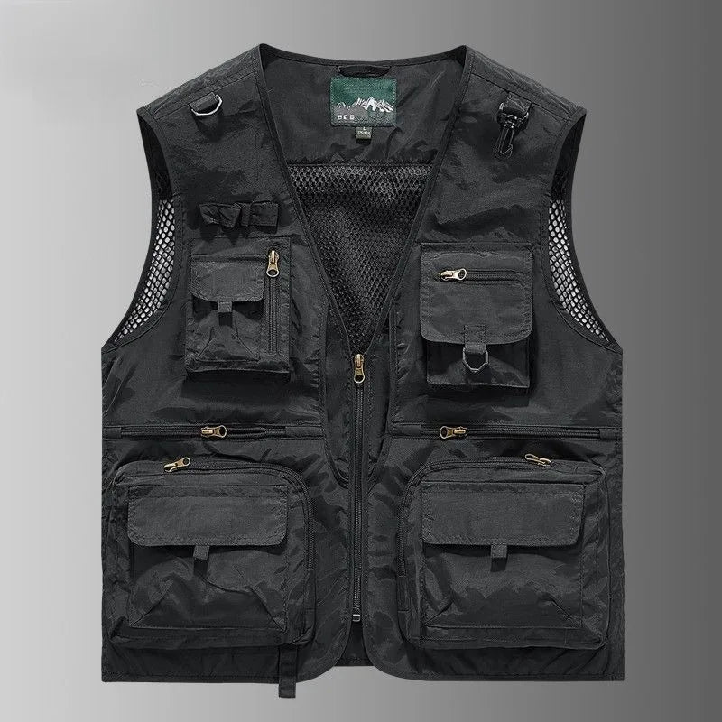 Gilet Tactique Homme Été – 14 Poches, Mesh Respirant - BLACKBEARD OUTDOOR INDUSTRIES