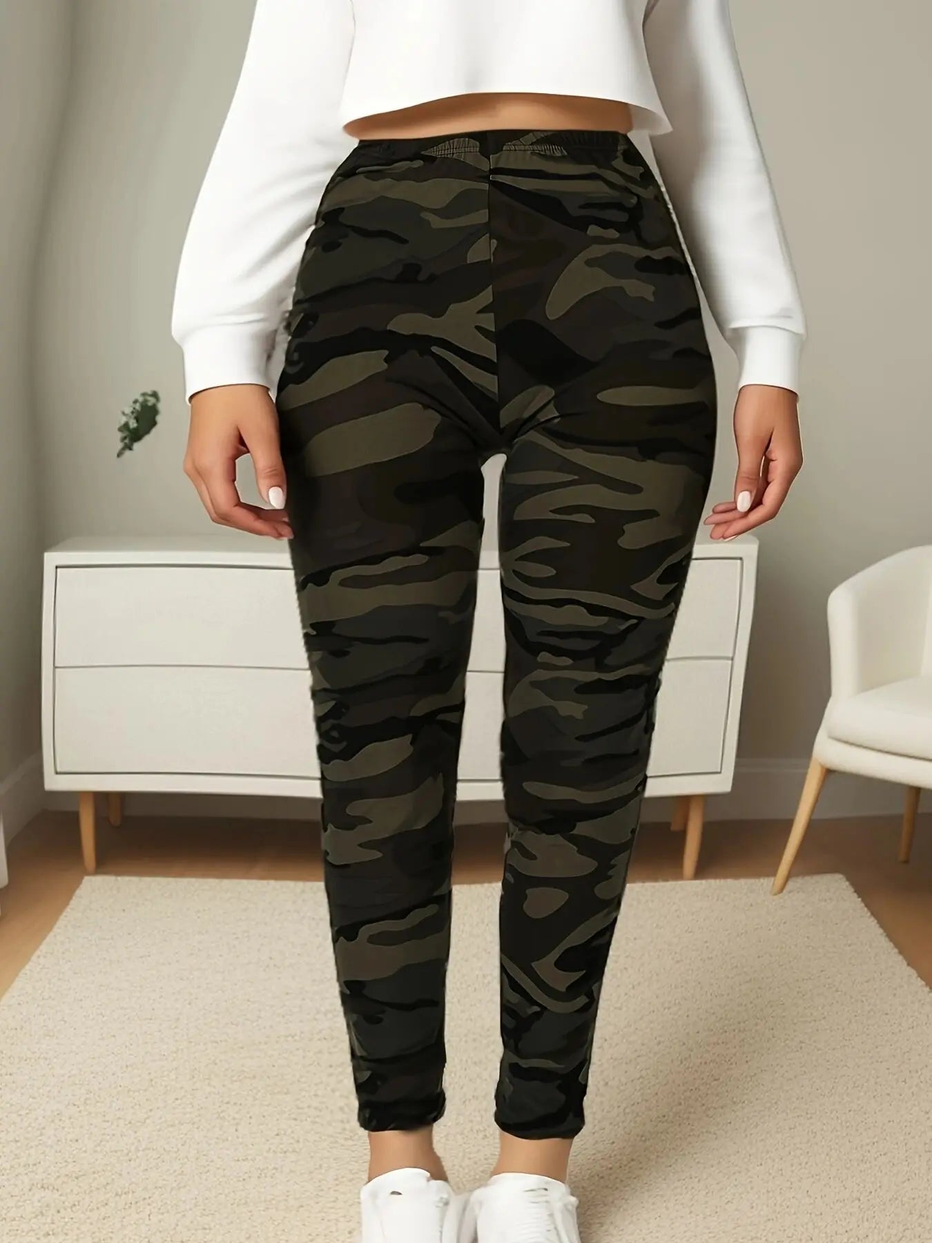 CUHAKCI Leggings Femme Grande Taille | Camouflage Vert Armée | Taille Haute | Ultra Stretch | Confort & Style - BLACKBEARD OUTDOOR INDUSTRIES