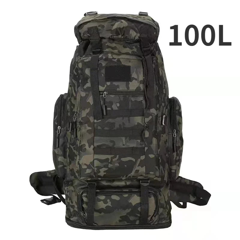 Sac à Dos Tactique 80L / 100L – Grand Volume pour Randonnée, Camping & Trekking - BLACKBEARD OUTDOOR INDUSTRIES