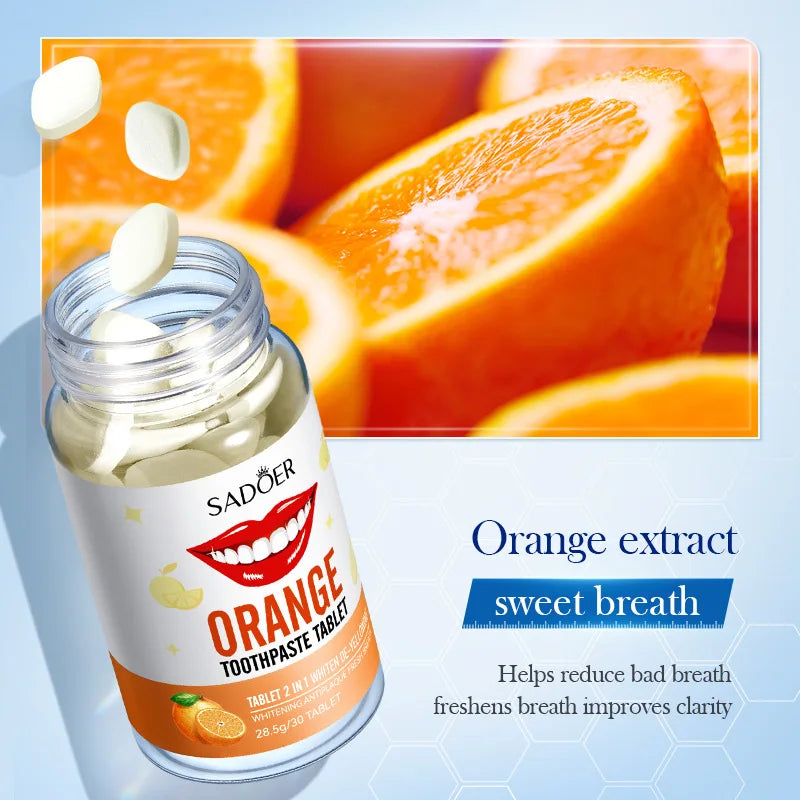 Dentifrice Solide en Capsules – Saveur Orange - BLACKBEARD OUTDOOR INDUSTRIES