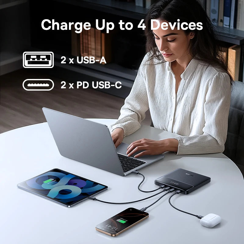 Baseus Power Bank 20000mAh – 100W PD – Charge Rapide pour Ordinateurs Portables, Smartphones et Tablettes - BLACKBEARD OUTDOOR INDUSTRIES