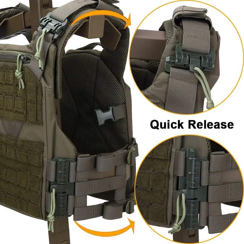 Gilet Tactique Outdoor 3.0 K19 pour Chasse – Porte Plaques MOLLE avec Système de Libération Rapide et Ceinture Ajustable – Équipement de Combat BLACKBEARD OUTDOOR INDUSTRIES