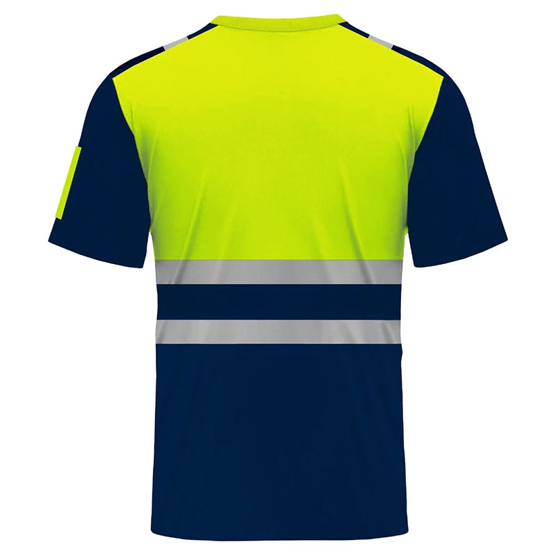 T-shirt de Sécurité Haute Visibilité – Été Respirant & Séchage Rapide Manches Courtes | Tissu Réfléchissant | Polyester Léger | Tailles L à XXXL - BLACKBEARD OUTDOOR INDUSTRIES