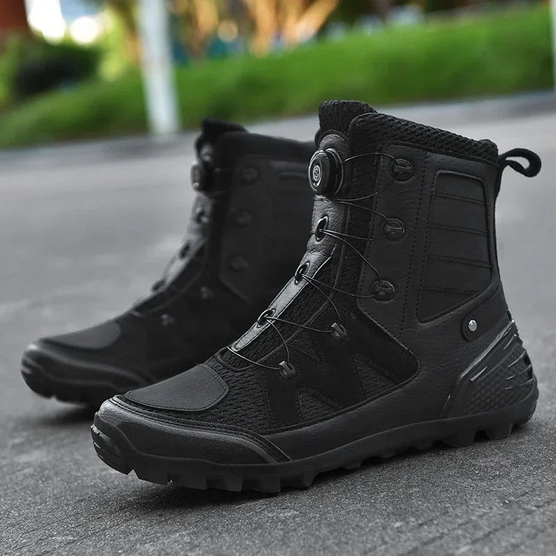 Bottes Moto Homme – Chaussures Respirantes 4 Saisons – Bottines de Moto Style Cruiser / Touring | Unisexe - BLACKBEARD OUTDOOR INDUSTRIES