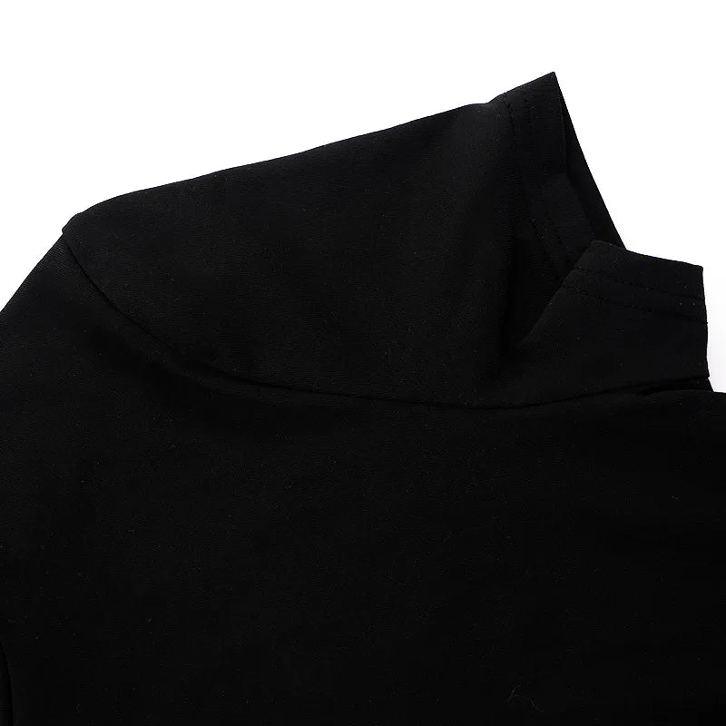 T-Shirt Court Femme Été 2025 | Col Montant – Uni, Extensible & Doux | Haut Basique Mode Casual - BLACKBEARD OUTDOOR INDUSTRIES