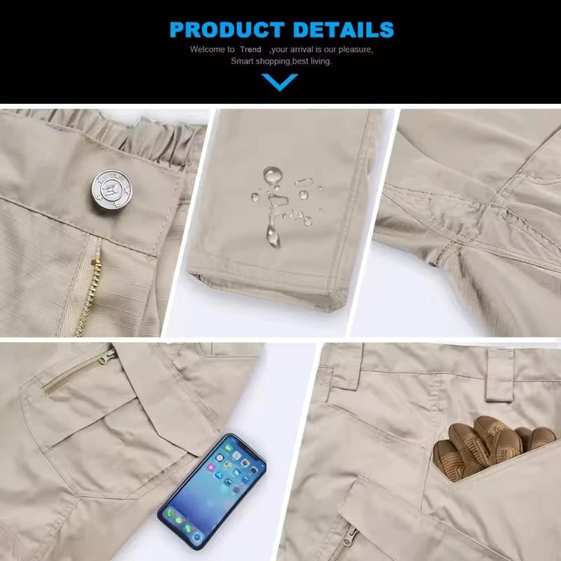 Pantalon Cargo Tactique Homme Outdoor – Imperméable SWAT Camouflage Multi-Poches - BLACKBEARD OUTDOOR INDUSTRIES