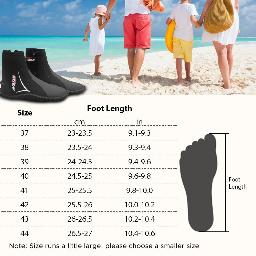 chaussures de plongée néoprène HISEA Ma boutique