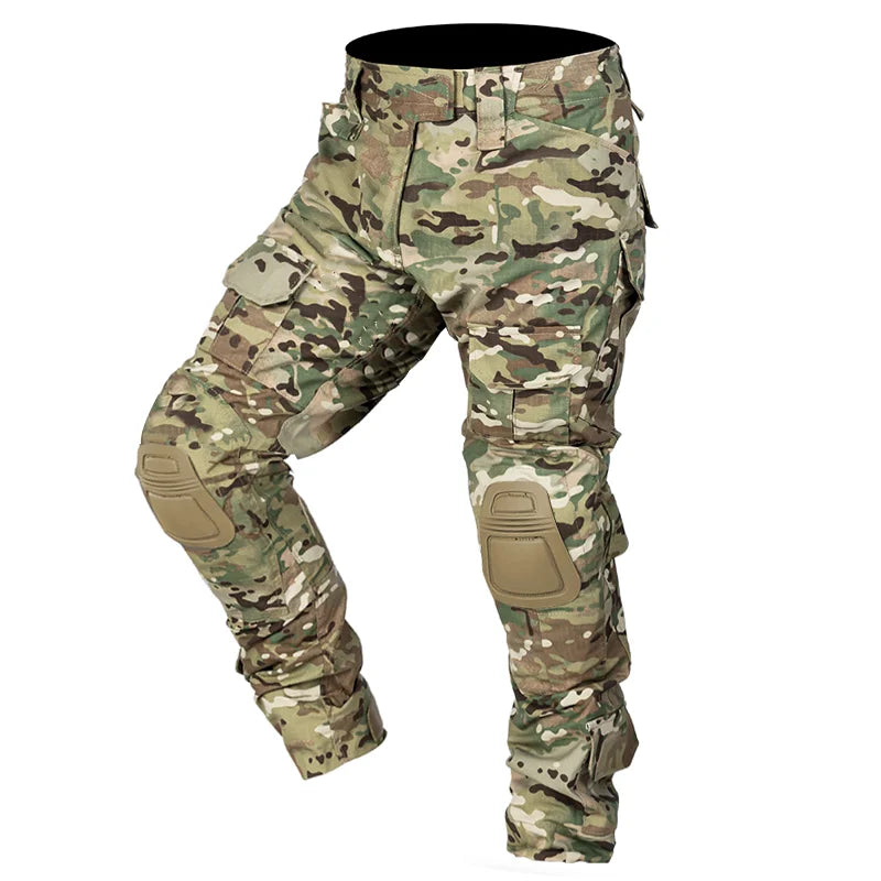 Pantalon Cargo Tactique Camouflage Multicam avec Genouillères – Homme/Femme - BLACKBEARD OUTDOOR INDUSTRIES