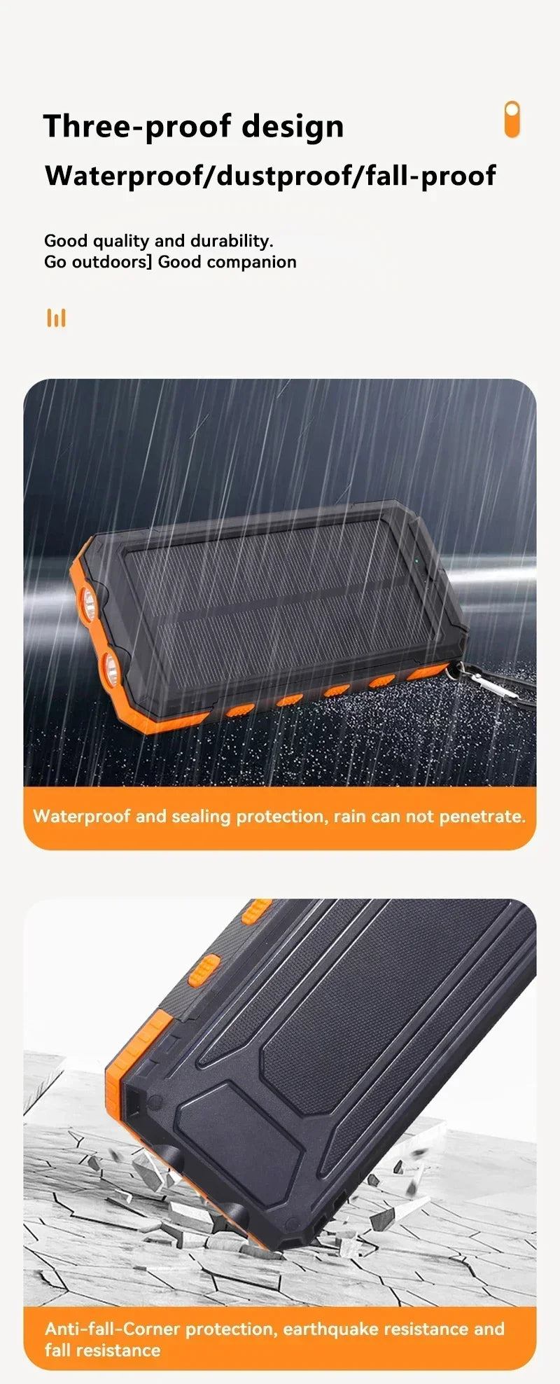 Batterie Externe Solaire 200000mAh – Chargeur Portable Ultra Haute Capacité - BLACKBEARD OUTDOOR INDUSTRIES