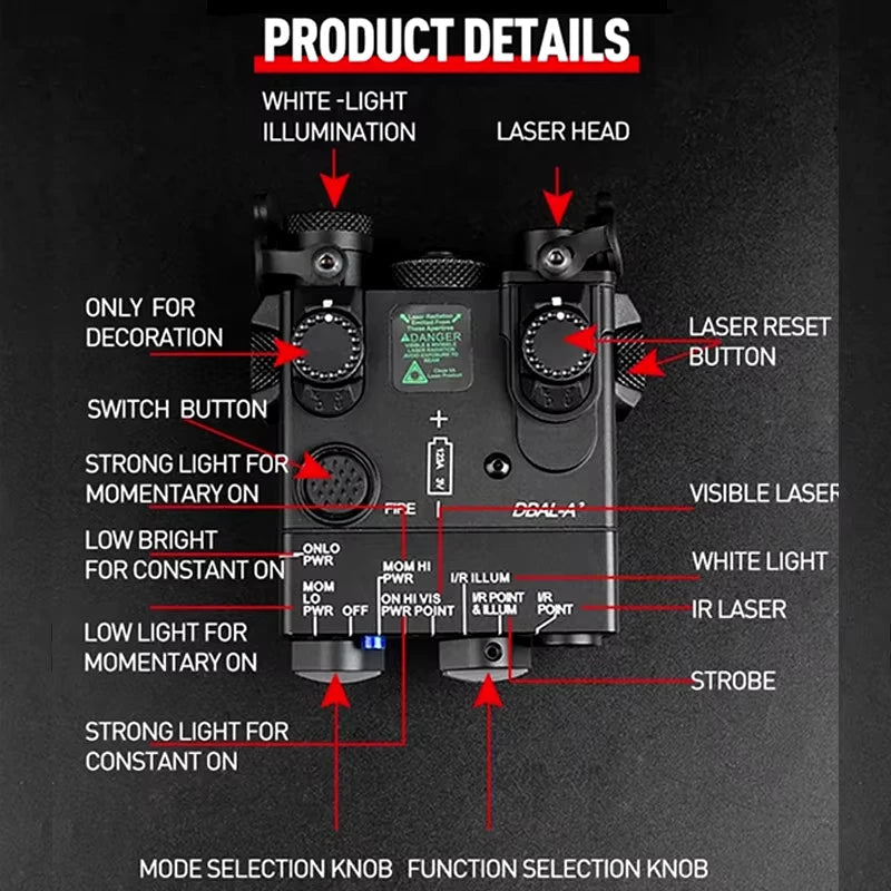 NGAL MAWL DBAL OGL Perst 4 RAID pointeur laser tactique Ma boutique