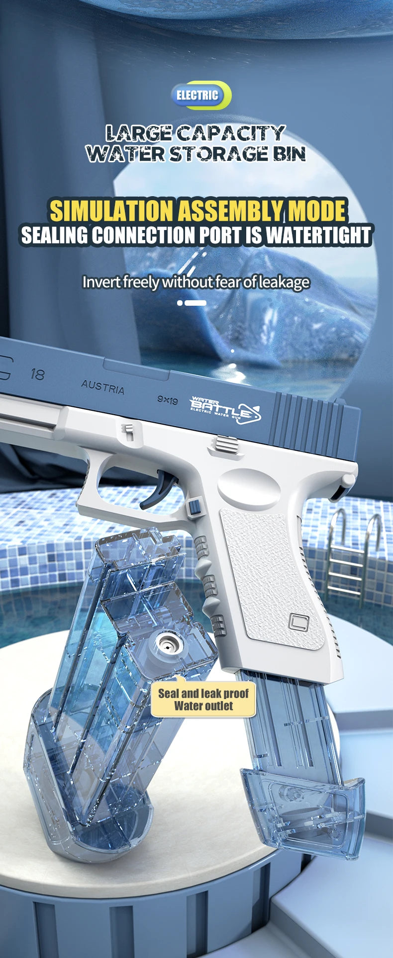 M416 water Pistol Shooting Toy Full Automatic Ma boutique