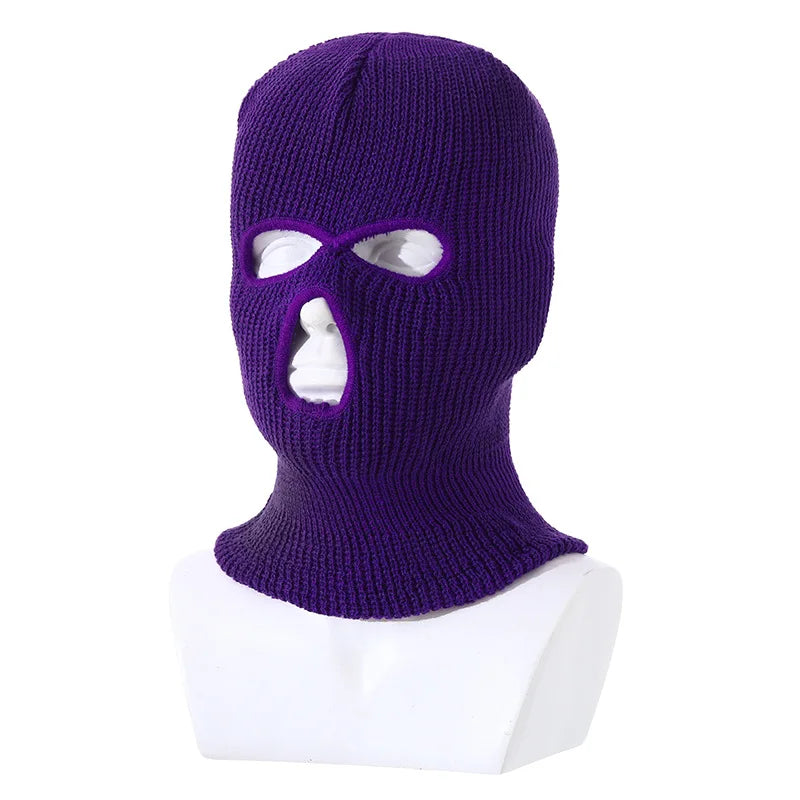 Balaclava cagoule trois trous en fibre acrylique Ma boutique