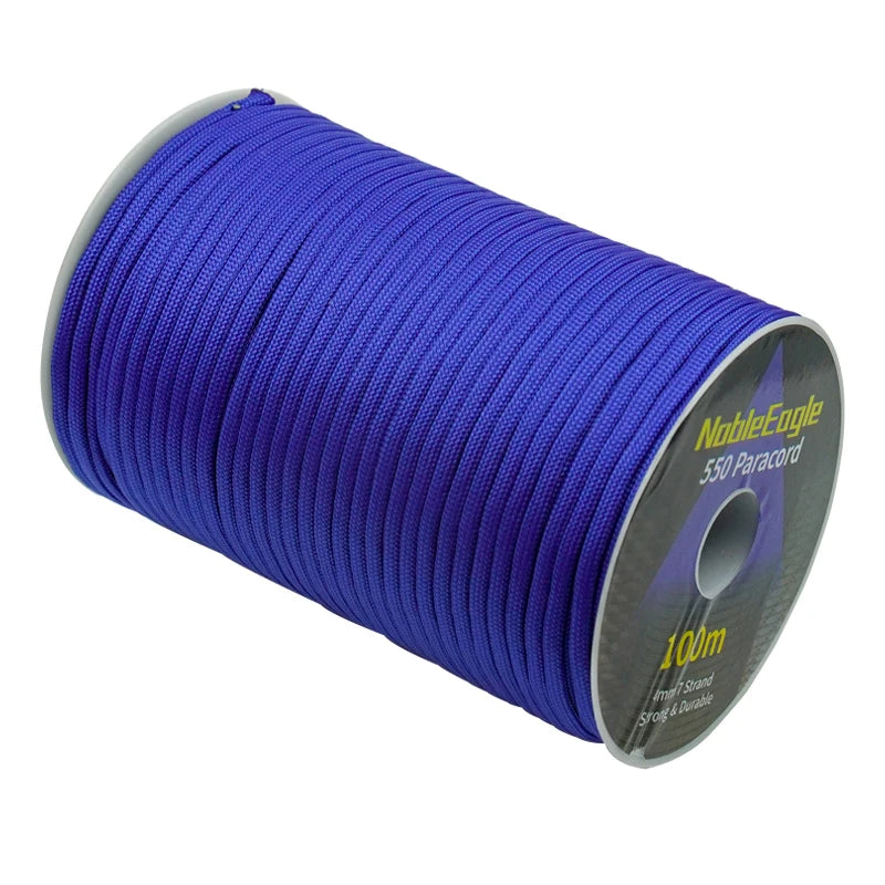 Corde Paracorde Militaire 550 – 100M / 50M / 31M – 7 Brins – 4 mm – Corde de Parachute pour Extérieur, Survie, Bricolage, Camping, Bracelet, Ligne de Tente - BLACKBEARD OUTDOOR INDUSTRIES