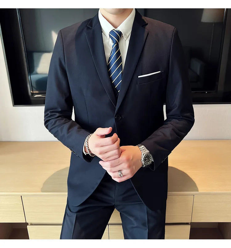 Costume Homme 3 Pièces - Élégant et Classique, Idéal pour Mariage et Événements Formels - Taille S-6XL BLACKBEARD OUTDOOR INDUSTRIES