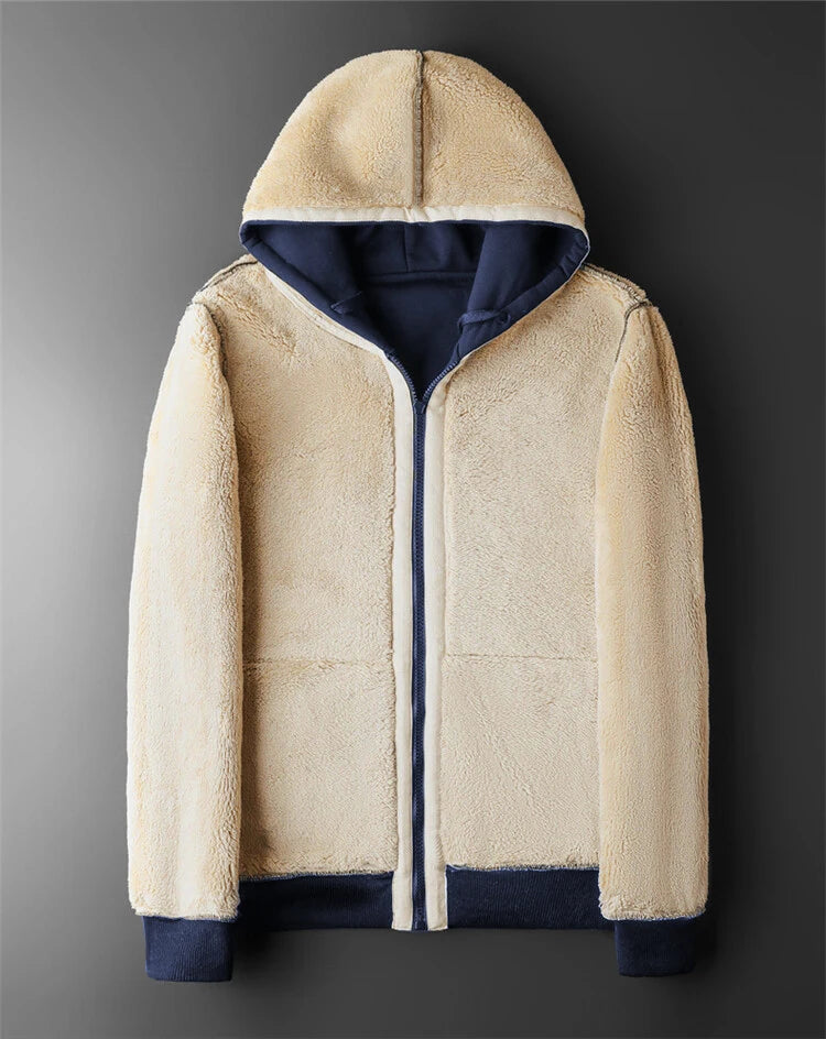 Veste Hiver Homme/Femme à Capuche — Polaire Épaisse Intérieure en Laine d'Agneau - BLACKBEARD OUTDOOR INDUSTRIES