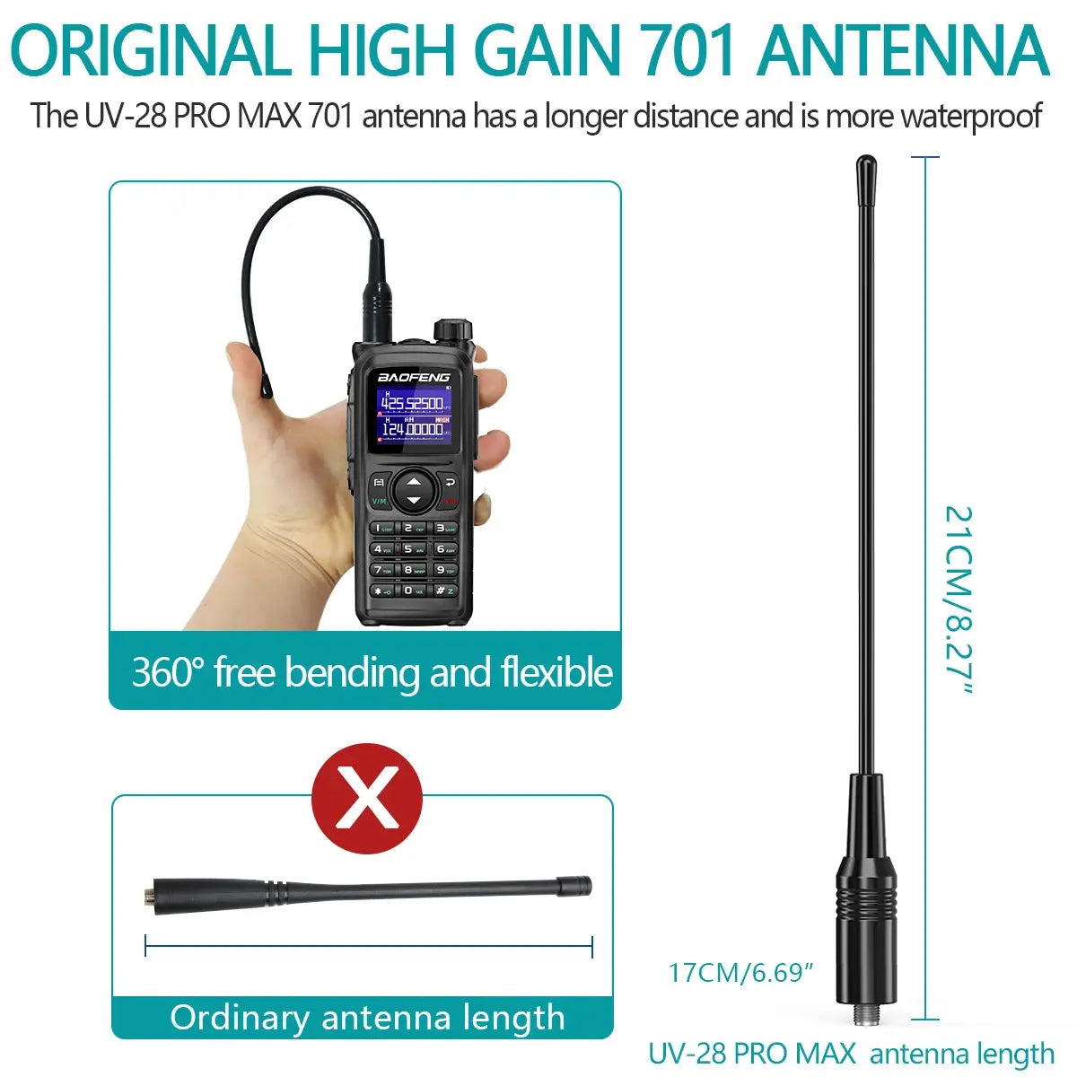 Talkie-Walkie Baofeng UV-28 PRO MAX - Multi-Bandes Haute Puissance Ma boutique