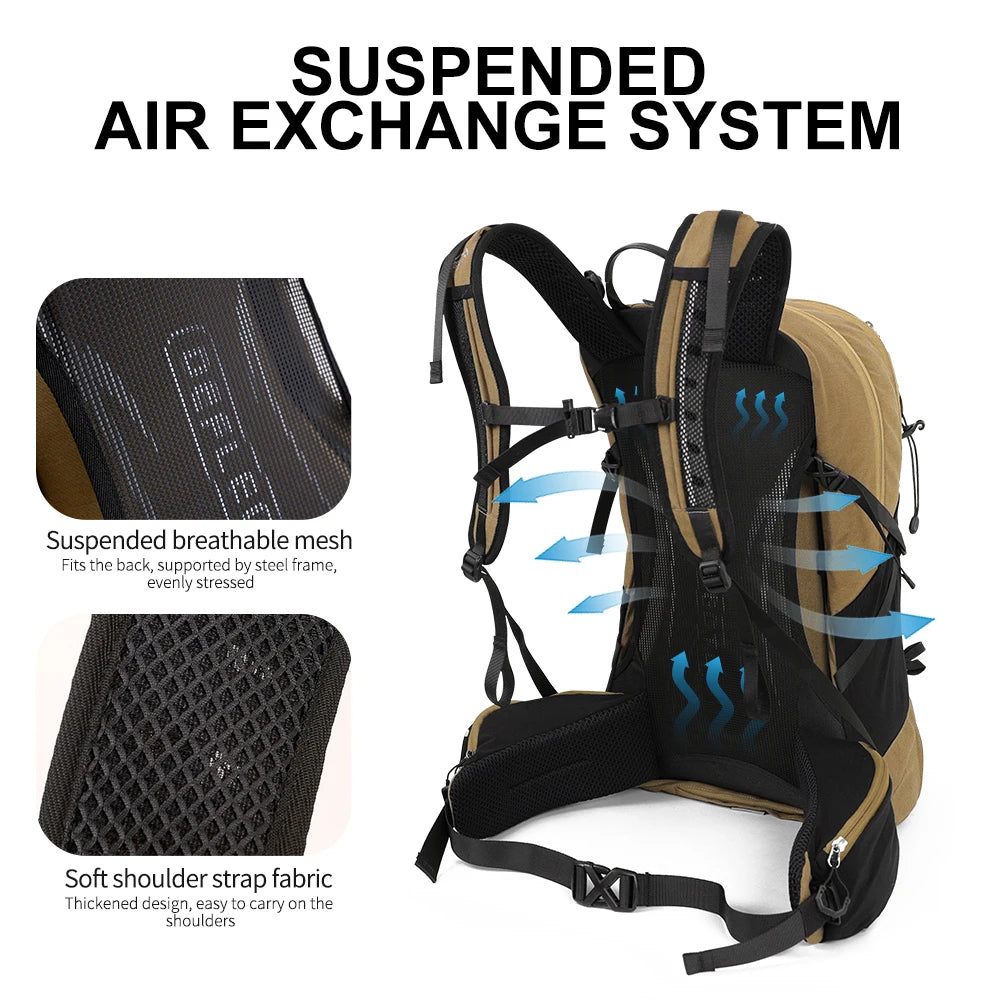 Sac à Dos de Randonnée 35L – Imperméable avec Housse de Pluie Intégrée | Mixte Homme/Femme - BLACKBEARD OUTDOOR INDUSTRIES