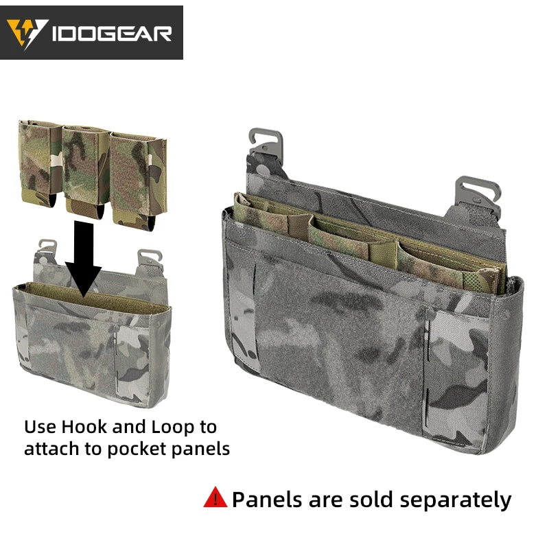 Poche à Chargeurs Tactique 5.56 Triple IDOGEAR – Modèle DOPE avec Fixation Élastique Hook & Loop - Référence 3598 - BLACKBEARD OUTDOOR INDUSTRIES