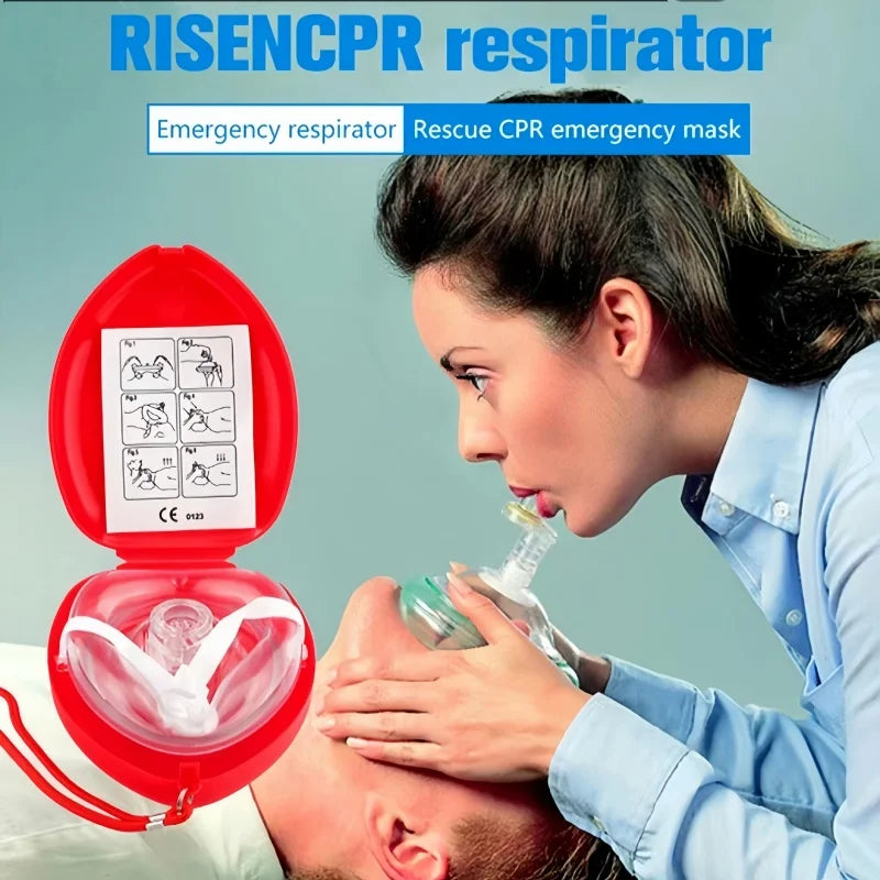 Masque de Secours CPR – Rescousse Adulte/Enfant, Pocket Resuscitator pour Premiers Secours et Sauvetage Cardiaque - BLACKBEARD OUTDOOR INDUSTRIES