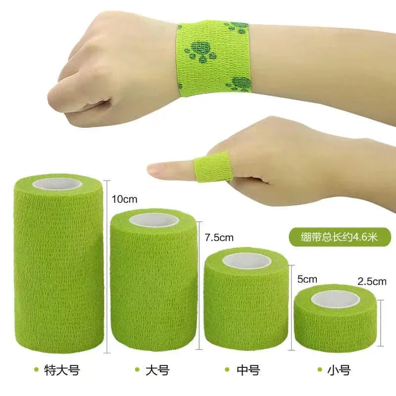 10 Rouleaux de Bande Auto-adhésive Élastique - Bandage Sportif, Tape de Protection pour Articulations (Genou, Doigt, Épaule) et Accessoires Tatouage - BLACKBEARD OUTDOOR INDUSTRIES