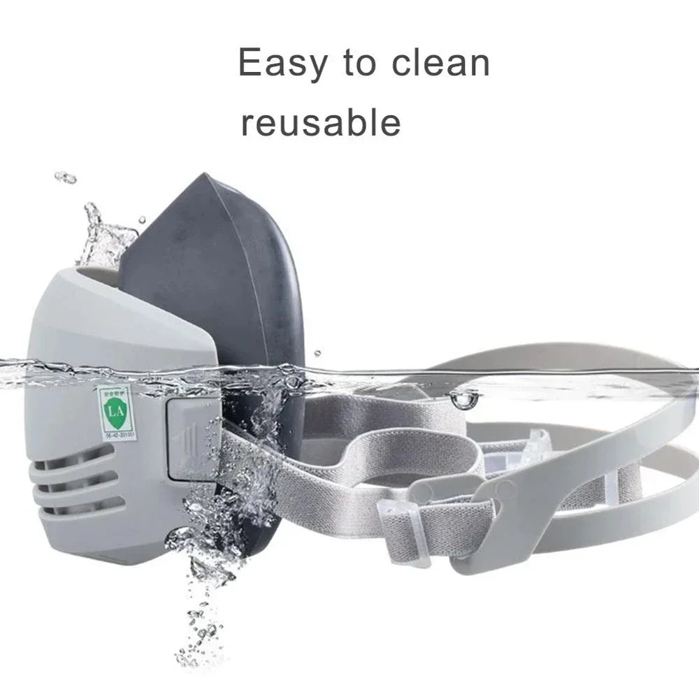 Masque Anti-Poussière avec 20 Filtres en Coton - Respirateur Demi-Visère pour Protection Contre la Poussière, Brouillard, Fumée et Gaz - Idéal pour l'Industrie, la Construction et le Travail Général BLACKBEARD OUTDOOR INDUSTRIES