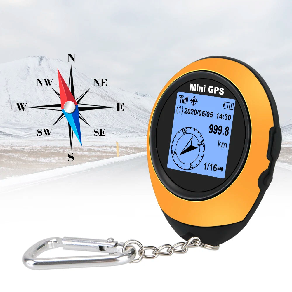 Mini GPS Portable de Haute Précision - boussole , Altimètre, Localisateur, Navigateur pour Sports de Plein Air, Voyage et Randonnée - BLACKBEARD OUTDOOR INDUSTRIES